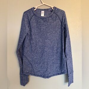 Ivivva Heather Navy-Blue Crewneck Sweater